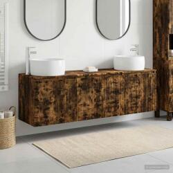 vidaXL Set dulap baie 3 buc. Stejar fumuriu 49, 5 x 44, 5 x 66 cm GartenMobel Dekor (3405712)