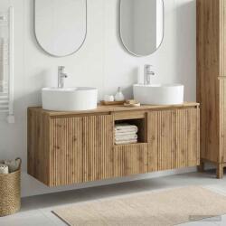 vidaXL Set dulap baie 3 buc. Stejar Artizanal 49, 5 x 44, 5 x 65 cm GartenMobel Dekor (3405686)