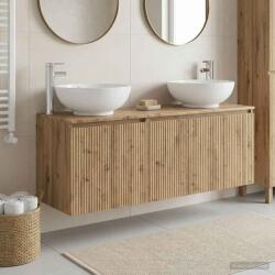 vidaXL Set dulap baie 3 buc. Stejar Artizanal 49, 5 x 44, 5 x 65 cm GartenMobel Dekor (3405696)