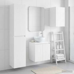 vidaXL Set de mobilier pentru baie 3 buc. Alb foarte lucios GartenMobel Dekor (3406067)