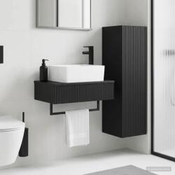 vidaXL Set de mobilier pentru baie 2 buc. Negru 33 x 34, 5 x 100 cm GartenMobel Dekor (3406104)