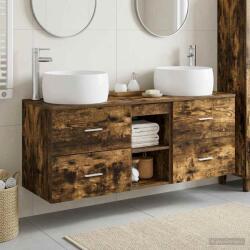 vidaXL Set de mobilier pentru baie 3 buc. Stejar fumuriu GartenMobel Dekor (3405927)