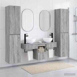 vidaXL Set de mobilier pentru baie 5 buc. Sonoma gri GartenMobel Dekor (3406009)