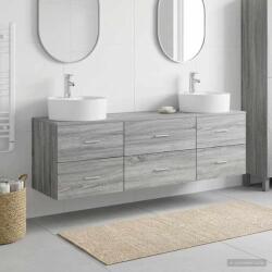 vidaXL Set dulap baie 3 buc. Sonoma gri 62, 5 x 44, 5 x 50 cm GartenMobel Dekor (3405872)