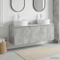 vidaXL Set dulap baie 3 buc. Gri Beton 49, 5 x 44, 5 x 65 cm GartenMobel Dekor (3405670)