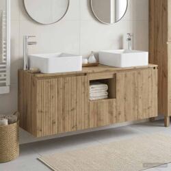 vidaXL Set dulap baie 3 buc. Stejar Artizanal 49, 5 x 41 x 63 cm GartenMobel Dekor (3405646)