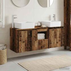 vidaXL Set dulap baie 3 buc. Lemn vechi 53 x 35 x 63 cm Lemn prelucrat GartenMobel Dekor (3405665)