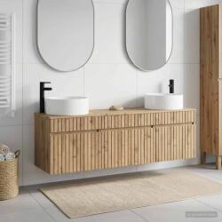 vidaXL Set dulap baie 3 buc. Stejar Artizanal 49 x 44, 5 x 65, 5 cm GartenMobel Dekor (3405786)