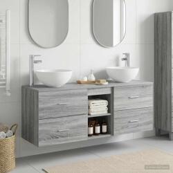 vidaXL Set dulap baie 3 buc. Sonoma gri 49, 5 x 35 x 63 cm GartenMobel Dekor (3405792)