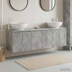 vidaXL Set dulap baie 3 buc. Gri Beton 49, 5 x 44, 5 x 65 cm GartenMobel Dekor (3405690)