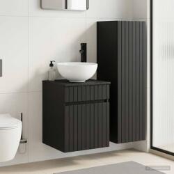 vidaXL Set de mobilier pentru baie 2 buc. Negru 33 x 34, 5 x 100 cm GartenMobel Dekor (3406134)