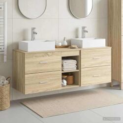 vidaXL Set dulap baie 3 buc. Stejar Sonoma 49, 5 x 41 x 62, 5 cm GartenMobel Dekor (3405837)