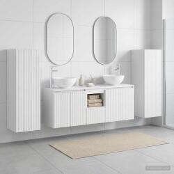 vidaXL Set de mobilier pentru baie 5 buc. Alb foarte lucios GartenMobel Dekor (3405987)