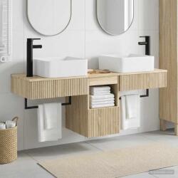 vidaXL Set dulap baie 3 buc. Stejar Sonoma 53 x 35 x 39 cm GartenMobel Dekor (3405609)