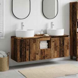 vidaXL Set dulap baie 3 buc. Lemn vechi 49, 5 x 44, 5 x 65 cm GartenMobel Dekor (3405685)