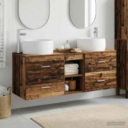 vidaXL Set de mobilier pentru baie 3 buc. Lemn vechi GartenMobel Dekor (3405929)