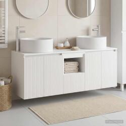 vidaXL Set dulap baie 3 buc. Alb foarte lucios 49, 5 x 44, 5 x 65, 5 cm GartenMobel Dekor (3405741)