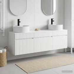 vidaXL Set dulap baie 3 buc. Alb foarte lucios 49 x 44, 5 x 65 cm GartenMobel Dekor (3405751)