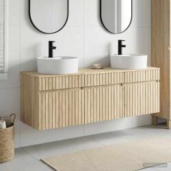 vidaXL Set dulap baie 3 buc. Stejar Sonoma 49 x 44, 5 x 65 cm GartenMobel Dekor (3405749)
