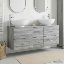 vidaXL Set de mobilier pentru baie 3 buc. Sonoma gri GartenMobel Dekor (3405912)