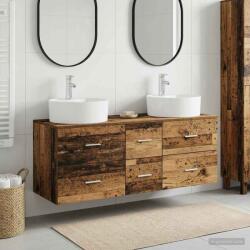 vidaXL Set de mobilier pentru baie 3 buc. Lemn vechi GartenMobel Dekor (3405889)