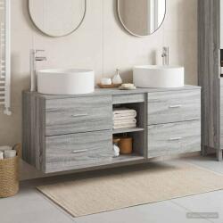 vidaXL Set de mobilier pentru baie 3 buc. Sonoma gri GartenMobel Dekor (3405952)