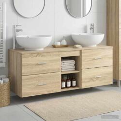 vidaXL Set de mobilier pentru baie 3 buc. Stejar Sonoma GartenMobel Dekor (3405901)