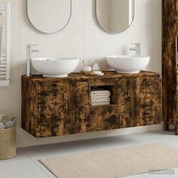 vidaXL Set dulap baie 3 buc. Stejar fumuriu 49, 5 x 44, 5 x 65 cm GartenMobel Dekor (3405702)