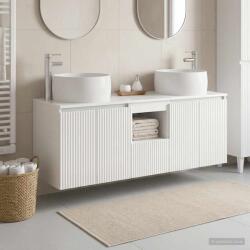 vidaXL Set dulap baie 3 buc. Alb foarte lucios 49, 5 x 44, 5 x 66 cm GartenMobel Dekor (3405721)