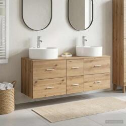vidaXL Set de mobilier pentru baie 3 buc. Stejar Artizanal GartenMobel Dekor (3405890)