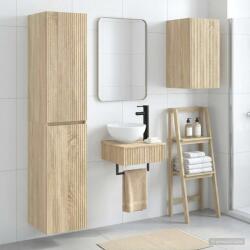 vidaXL Set de mobilier pentru baie 3 buc. Stejar Sonoma GartenMobel Dekor (3406045)