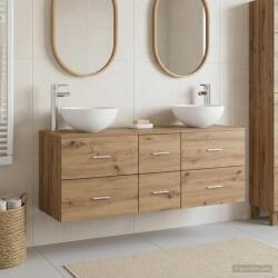 vidaXL Set dulap baie 3 buc. Stejar Artizanal 49, 5 x 41 x 64, 5 cm GartenMobel Dekor (3405818)