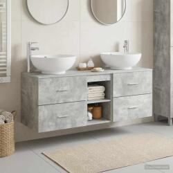 vidaXL Set de mobilier pentru baie 3 buc. Gri Beton GartenMobel Dekor (3405902)