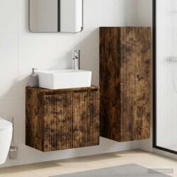 vidaXL Set de mobilier pentru baie 2 buc. Stejar fumuriu GartenMobel Dekor (3406128)