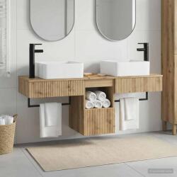 vidaXL Set dulap baie 3 buc. Stejar Artizanal 53 x 35 x 39 cm GartenMobel Dekor (3405616)