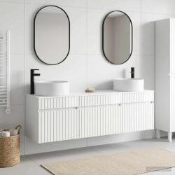 vidaXL Set dulap baie 3 buc. Alb foarte lucios 49 x 44, 5 x 65, 5 cm GartenMobel Dekor (3405781)