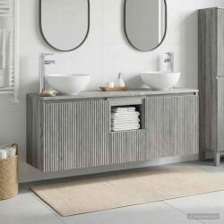 vidaXL Set dulap baie 3 buc. Sonoma gri 49, 5 x 35 x 63 cm GartenMobel Dekor (3405623)