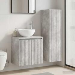 vidaXL Set de mobilier pentru baie 2 buc. Gri Beton 33 x 34, 5 x 100 cm GartenMobel Dekor (3406116)