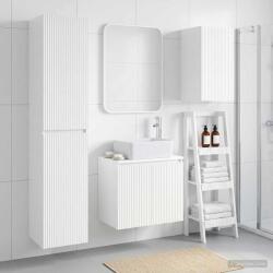 vidaXL Set de mobilier pentru baie 3 buc. Alb foarte lucios GartenMobel Dekor (3406077)