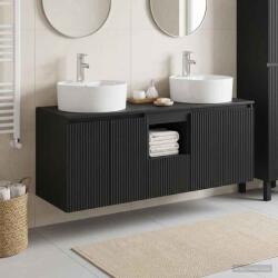 vidaXL Set dulap baie 3 buc. Negru 49, 5 x 44, 5 x 65 cm Lemn prelucrat GartenMobel Dekor (3405678)