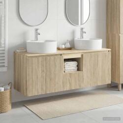 vidaXL Set dulap baie 3 buc. Stejar Sonoma 49, 5 x 44, 5 x 65 cm GartenMobel Dekor (3405679)