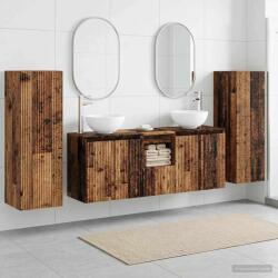 vidaXL Set de mobilier pentru baie 5 buc. Lemn vechi GartenMobel Dekor (3405991)