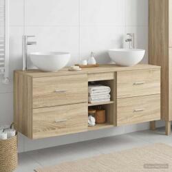 vidaXL Set dulap baie 3 buc. Stejar Sonoma 49, 5 x 35 x 63 cm GartenMobel Dekor (3405789)