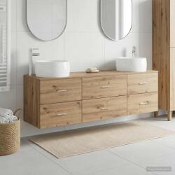 vidaXL Set de mobilier pentru baie 3 buc. Stejar Artizanal GartenMobel Dekor (3405922)