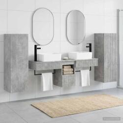 vidaXL Set de mobilier pentru baie 5 buc. Gri Beton 33 x 34, 5 x 100 cm GartenMobel Dekor (3405976)