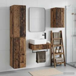 vidaXL Set de mobilier pentru baie 3 buc. Lemn vechi GartenMobel Dekor (3406061)