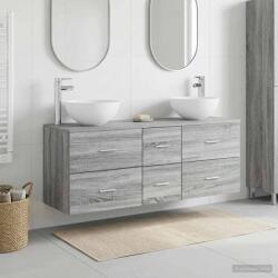 vidaXL Set dulap baie 3 buc. Sonoma gri 49, 5 x 41 x 64, 5 cm GartenMobel Dekor (3405816)