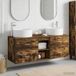vidaXL Set de mobilier pentru baie 3 buc. Stejar fumuriu GartenMobel Dekor (3405951)
