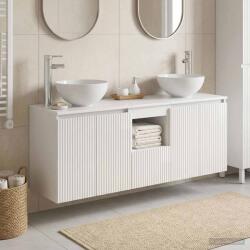 vidaXL Set dulap baie 3 buc. Alb foarte lucios 49, 5 x 35 x 63 cm GartenMobel Dekor (3405621)