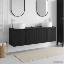 vidaXL Set dulap baie 3 buc. Negru 49, 5 x 44, 5 x 66 cm Lemn prelucrat GartenMobel Dekor (3405708)
